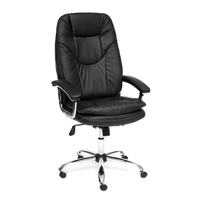 Кресло компьютерное SOFTY LUX кож/зам, черный, арт.12902 в Артеме