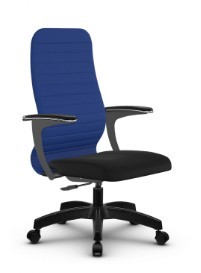 Кресло компьютерное SU-CU160-10P PL синий/черный в Находке