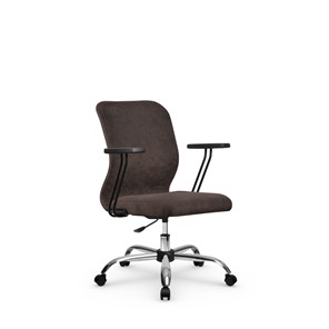 Кресло офисное SU-Mr-4/подл.109/осн.006 темно-коричневый в Артеме