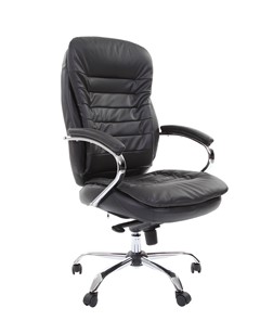 Кресло компьютерное CHAIRMAN 795 кожа, цвет черный в Артеме