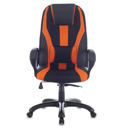 Компьютерное кресло Brabix Premium Rapid GM-102 (экокожа/ткань, черно/оранжевое) во Владивостоке - изображение
