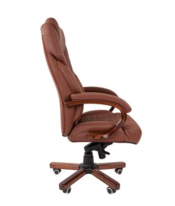 Кресло офисное CHAIRMAN 406, коричневый в Артеме - предосмотр 3