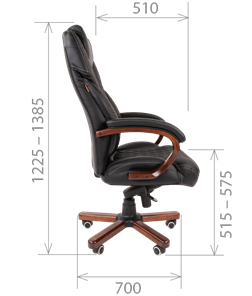 Кресло офисное CHAIRMAN 406, коричневый в Артеме - предосмотр 5
