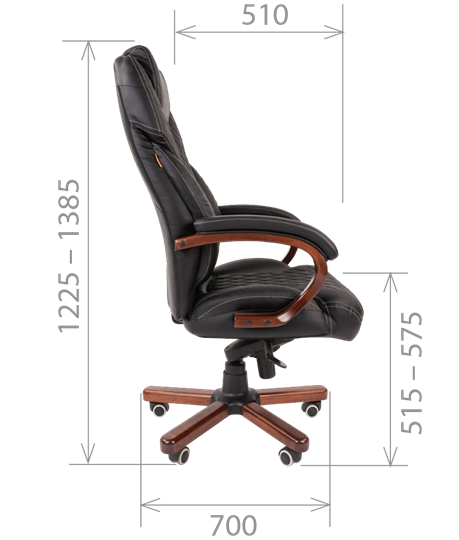 Кресло офисное CHAIRMAN 406, коричневый в Артеме - изображение 5