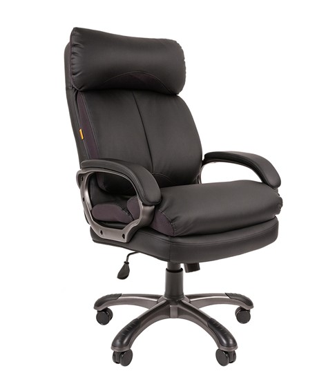 Кресло компьютерное CHAIRMAN 505 Экокожа черная в Артеме - изображение 1