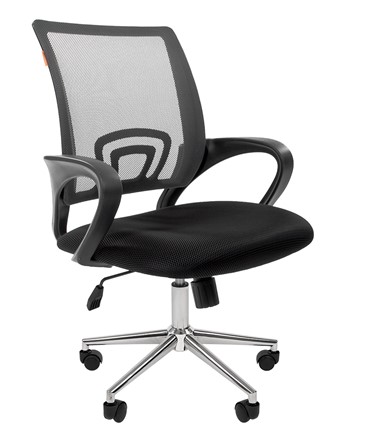 Офисное кресло CHAIRMAN 696 CHROME Сетка TW-04 (серый) в Артеме - изображение