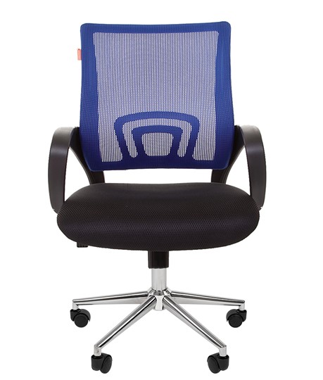 Офисное кресло CHAIRMAN 696 CHROME Сетка TW-05 (синий) в Артеме - изображение 2