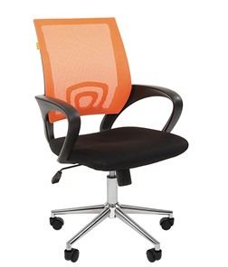 Кресло CHAIRMAN 696 CHROME Сетка TW-66 (оранжевый) в Артеме - предосмотр