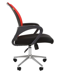 Офисное кресло CHAIRMAN 696 CHROME Сетка TW-69 (красный) в Артеме - предосмотр 3