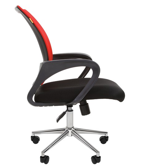 Офисное кресло CHAIRMAN 696 CHROME Сетка TW-69 (красный) в Артеме - изображение 3