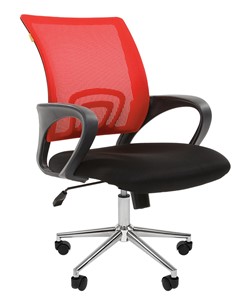Офисное кресло CHAIRMAN 696 CHROME Сетка TW-69 (красный) в Уссурийске