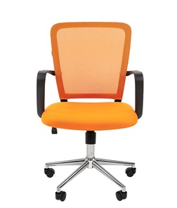 Офисное кресло CHAIRMAN 698 CHROME new Сетка TW-66 (оранжевый) в Артеме - предосмотр 2
