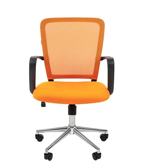 Офисное кресло CHAIRMAN 698 CHROME new Сетка TW-66 (оранжевый) в Артеме - изображение 2