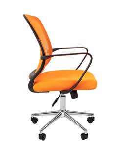 Офисное кресло CHAIRMAN 698 CHROME new Сетка TW-66 (оранжевый) во Владивостоке - предосмотр 3