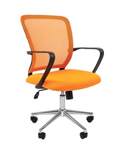 Офисное кресло CHAIRMAN 698 CHROME new Сетка TW-66 (оранжевый) во Владивостоке