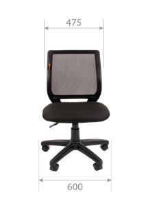 Кресло компьютерное CHAIRMAN 699 Б/Л Сетка TW-66 (оранжевый) в Артеме - предосмотр 4