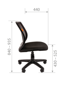 Кресло компьютерное CHAIRMAN 699 Б/Л Сетка TW-66 (оранжевый) в Артеме - предосмотр 5