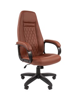 Кресло CHAIRMAN 950LT Экокожа коричневая в Артеме