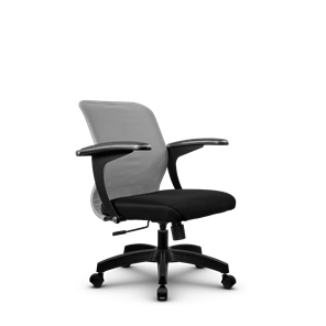 Офисное кресло SU-M-4/подл.160/осн.001, Светло-серый/Черный в Артеме