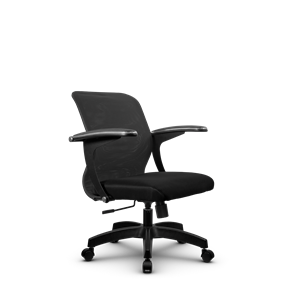 Офисное кресло SU-M-4/подл.160/осн.001, Темно-серый/Черный в Артеме