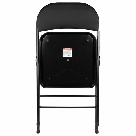 Офисный стул складной Brabix Golf Plus CF-003 Комфорт (черный каркас, кожзам черный) 531566 во Владивостоке - изображение 6