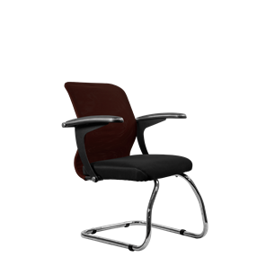 Офисный стул SU-M-4/подл.160/осн.007, Коричневый/Черный в Артеме