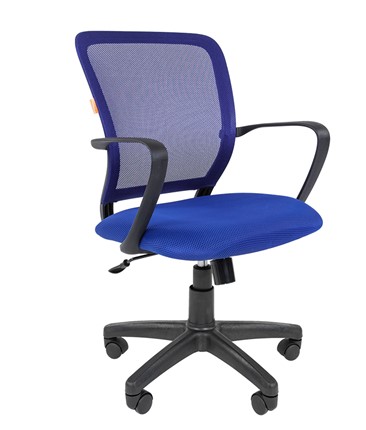 Кресло CHAIRMAN 698 black TW-05, ткань, цвет синий в Артеме - изображение