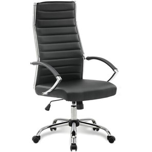 Офисное кресло Brabix Style EX-528 (экокожа, хром, черное) 531947 во Владивостоке