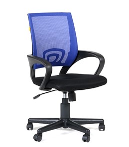 Офисное кресло CHAIRMAN 696 black Сетчатый акрил DW61 синий в Уссурийске