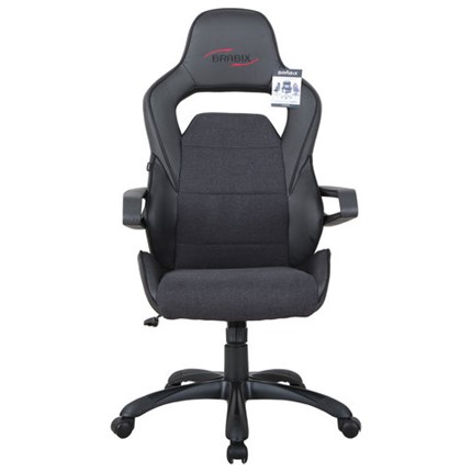 Кресло офисное Brabix Nitro GM-001 (ткань, экокожа, черное) 531817 в Артеме - изображение