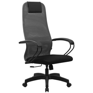Офисный стул BRABIX PREMIUM "Ultimate EX-800" пластик, плотная двойная сетка Х2, черное/серое, 532915 во Владивостоке