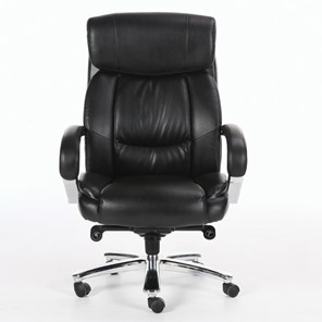 Кресло компьютерное Brabix Premium Direct EX-580 (хром, рециклированная кожа, черное) в Находке