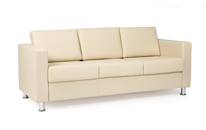 Прямой диван Симпл трехместный, экокожа в Уссурийске - изображение 1
