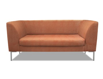 Офисный диван Сиеста 2-местный, ткань Сахара / терракотовая С12 в Артеме