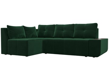 Угловой диван для гостиной Амадэус, Зеленый (велюр) во Владивостоке