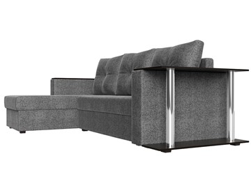 Угловой диван с оттоманкой Атланта Лайт, Серый (рогожка) во Владивостоке - предосмотр 2