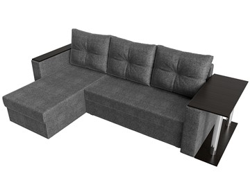 Угловой диван с оттоманкой Атланта Лайт, Серый (рогожка) во Владивостоке - предосмотр 3