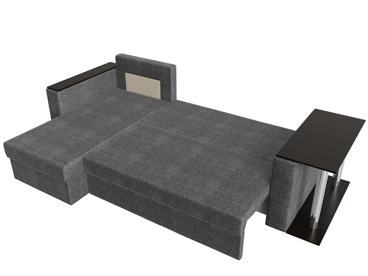 Угловой диван с оттоманкой Атланта Лайт, Серый (рогожка) во Владивостоке - изображение 5