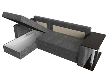 Угловой диван с оттоманкой Атланта Лайт, Серый (рогожка) во Владивостоке - предосмотр 6