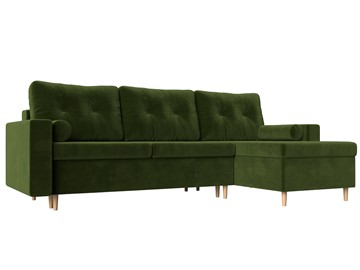 Угловой диван для гостиной Белфаст, Зеленый (микровельвет) во Владивостоке