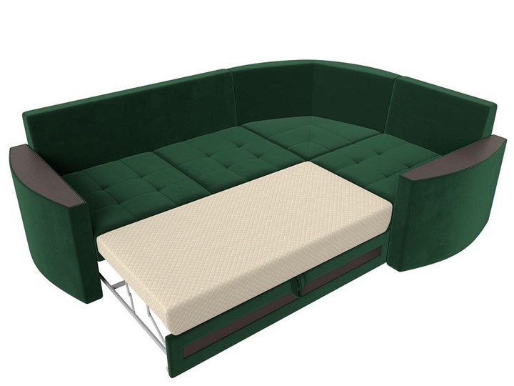 Угловой раскладной диван Белла, Зеленый (Велюр) во Владивостоке - изображение 1