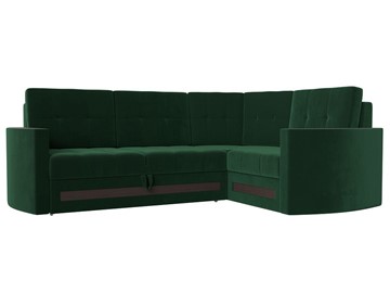 Угловой раскладной диван Белла, Зеленый (Велюр) во Владивостоке
