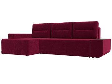 Угловой диван Чикаго, Бордовый (микровельвет) во Владивостоке - предосмотр