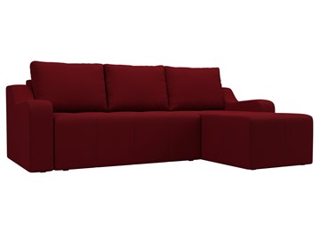 Угловой раскладной диван Элида, Бордовый (микровельвет) во Владивостоке