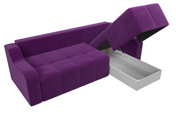 Угловой диван для гостиной Элида, Фиолетовый (микровельвет) во Владивостоке - предосмотр 6