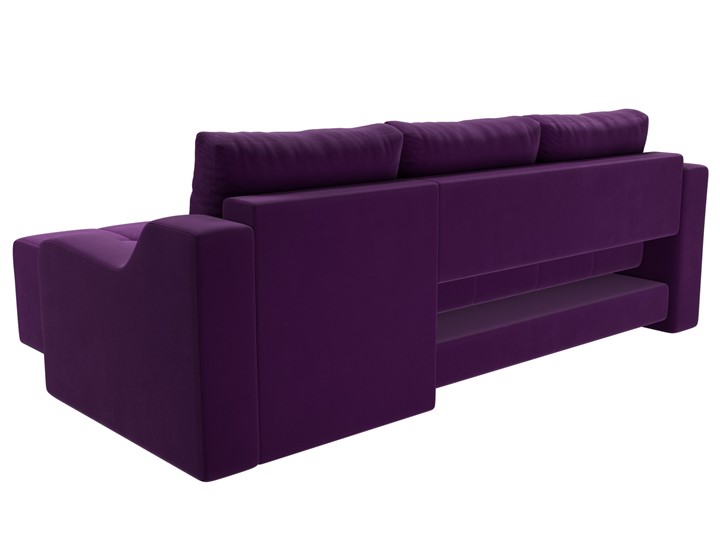 Угловой диван для гостиной Элида, Фиолетовый (микровельвет) во Владивостоке - изображение 8
