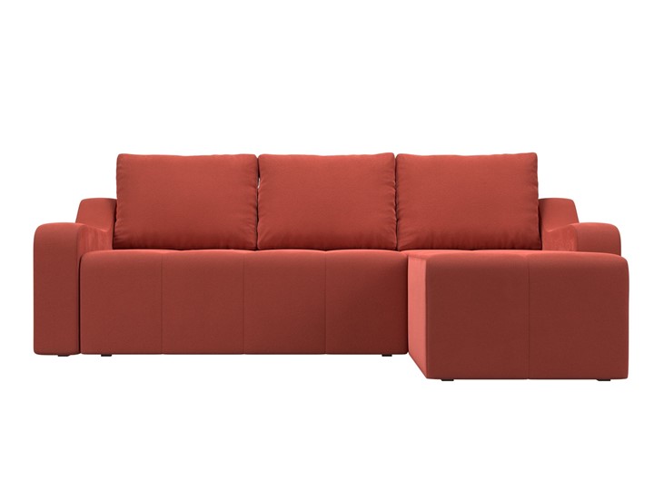 Угловой раскладной диван Элида, Коралловый (микровельвет) в Артеме - изображение 2