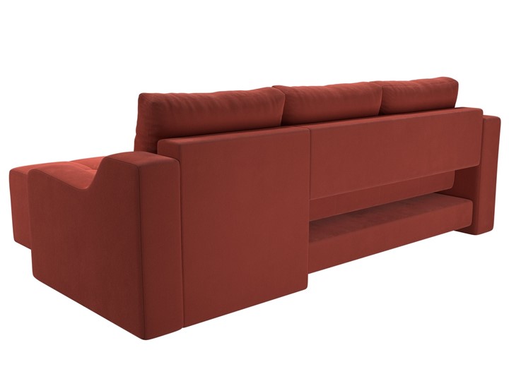 Угловой раскладной диван Элида, Коралловый (микровельвет) в Артеме - изображение 8