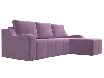 Угловой диван для гостиной Элида, Сиреневый (микровельвет) в Артеме - предосмотр 3
