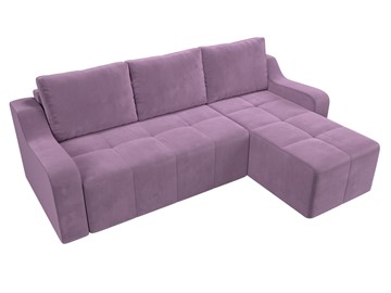 Угловой диван для гостиной Элида, Сиреневый (микровельвет) в Артеме - предосмотр 5